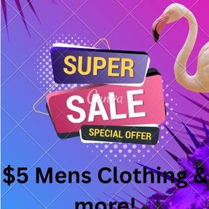 Super Sale on Men's Clothing